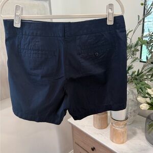 J. Crew 100% Cotton Navy Blue Women's Bermudas